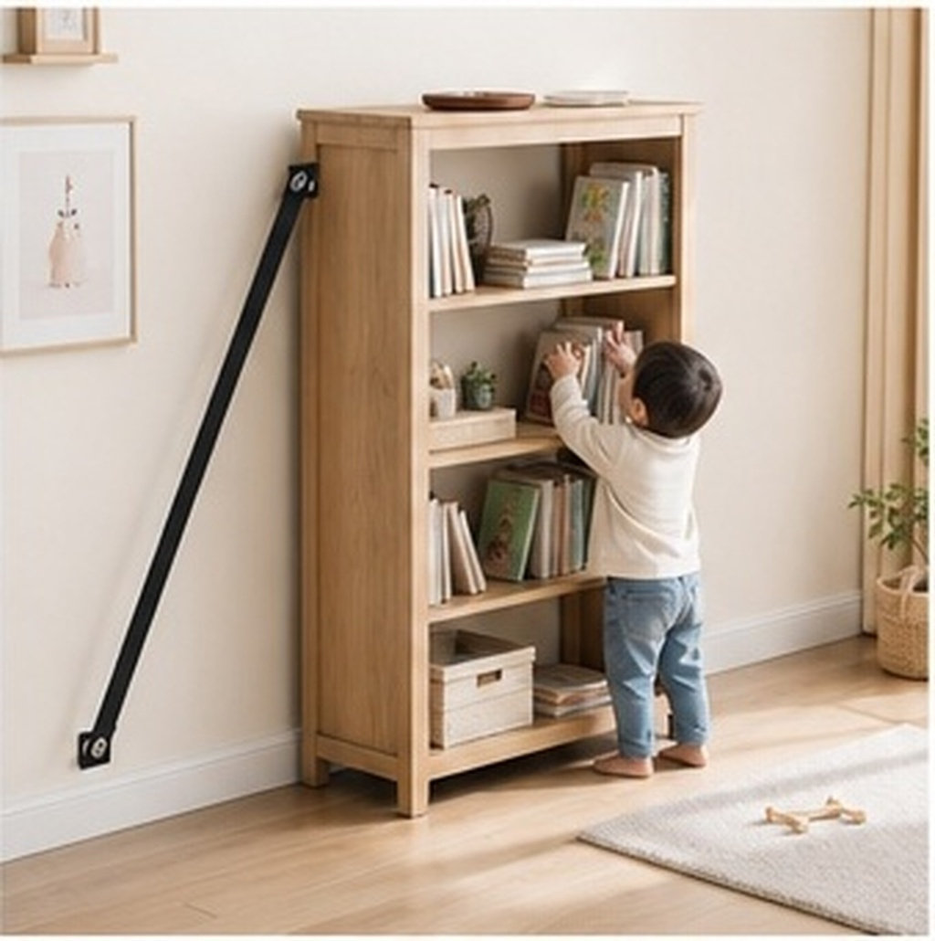 10 Buah Pengaman Furnitur Anti - Earthquake Anchor Strap ulasan dan harga