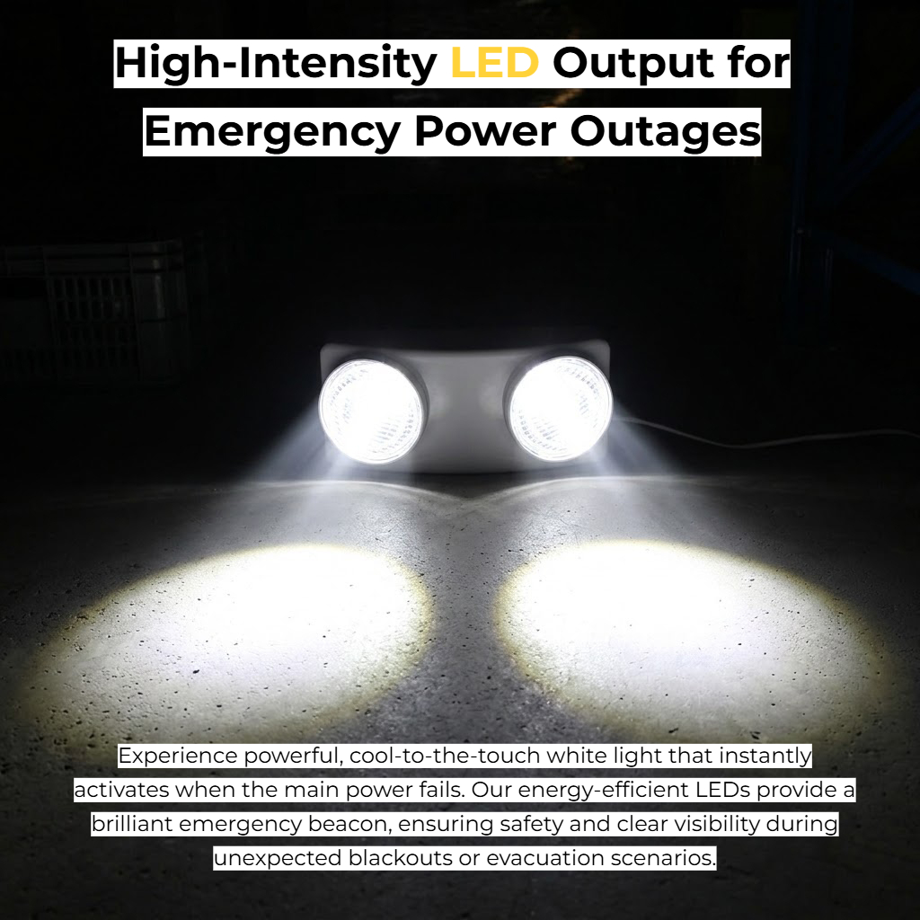 Lampu Darurat LED Dua Kepala 2 - Power Outage Light ulasan dan harga
